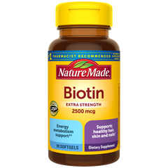 Extra Strength Biotin 2500 mcg Softgels